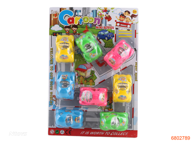 P/B CAR 8PCS 4COLOUR