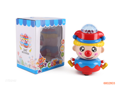 B/O CLOWN W/LIGHT/MUSIC W/O 3AA BATTERIES