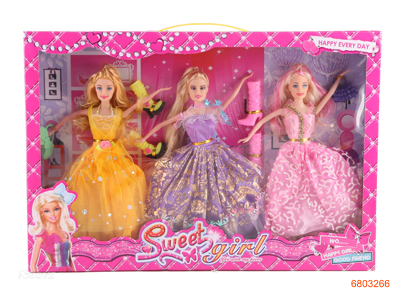 11.5''SOLID BADY FASHION DOLL SET