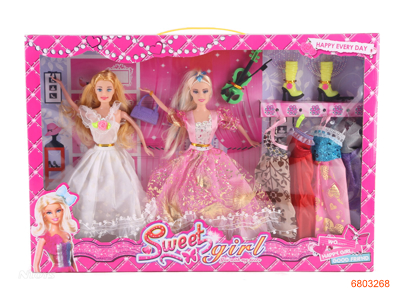 11.5''SOLID BADY FASHION DOLL SET