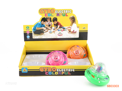 B/O TOP W/LIGHT/MUSIC W/O 3AA BATTERIES 6PCS/BOX 3COLOUR