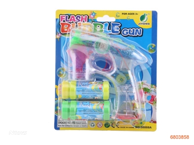 BUBBLE GUN W/LIGHT/MUSIC W/O 3*AA BATTERIES