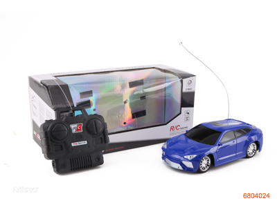 1:24 4CHANNELS R/C CAR  W/O 3AA BATTERIES IN CAR,2AA BATTERIES IN CONTROLLER 2COLOUR