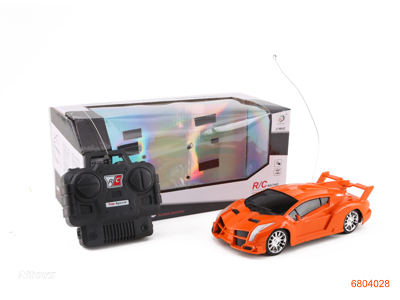 1:24 4CHANNELS R/C CAR  W/O 3AA BATTERIES IN CAR,2AA BATTERIES IN CONTROLLER 2COLOUR