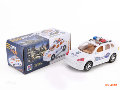 B/O POLICE CAR W/LIGHT/MUSIC,W/O 3*AA BATTERIES