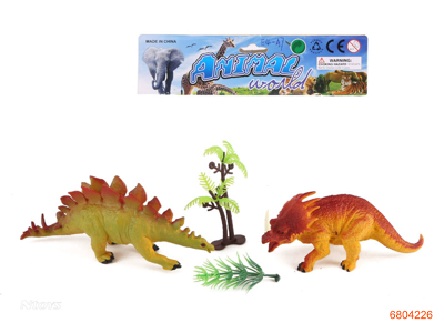 SOLID BODY DINOSAUR SET