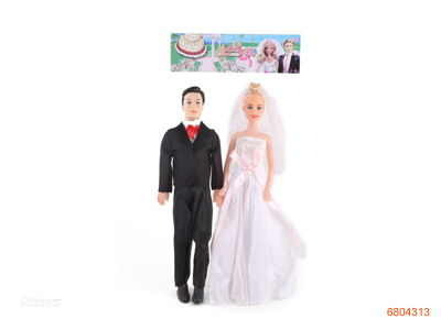 11'' EMPTY BODY FASHION DOLL SET 2PCS