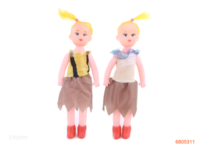 5'' EMPTY FASHION DOLL 2PCS