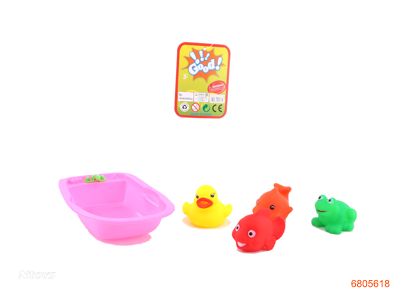 BATH TUB W/4PCS ANIMAL