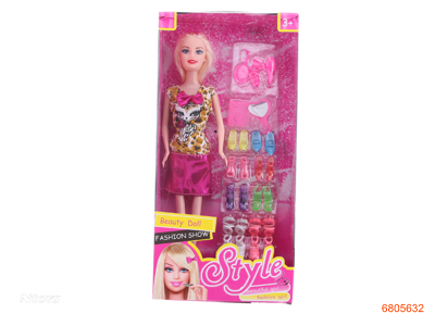 11''SOLID BODY FASHION DOLL SET