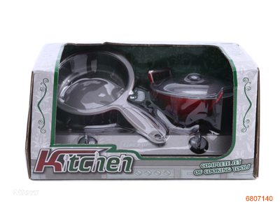 KITCHEN SET W/LIGHT/MUSIC/2*AG13 BATTERIES IN STOVE