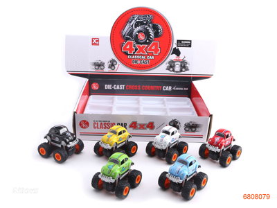 FRICTION DIE-CAST CAR 12PCS/BOX 4COLOUR