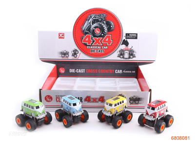 FRICTION DIE-CAST CAR 12PCS/BOX 4COLOUR