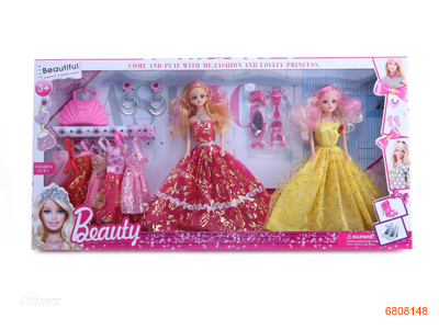 11.5''SOLID BODY FASHION DOLL SET