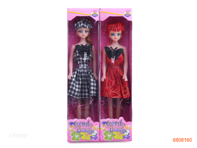 11.5''EMPTY BODY FASHION DOLL.2ASTD