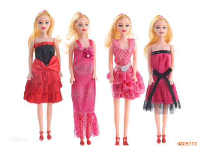 11.5''EMPTY BODY FASHION DOLL SET.MORE ASTD