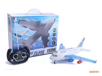 4CHANNELS R/C PLANE W/LIGHT/SOUND W/O 3AA BATTERIES IN BODY,2AA BATTERIES IN CONTROLLER