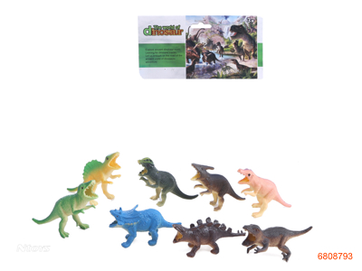 4''SOLID BODY DINOSAUR SET.8PCS