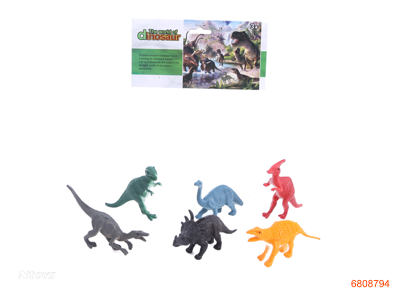 4''SOLID BODY DINOSAUR SET.6PCS