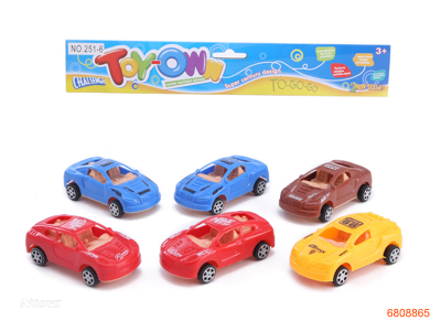 P/B CAR.6PCS.4COLOUR