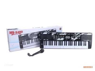 ELECTRIC KEYBOARD W/MICROPHONE/CHARGER W/O 6AA BATTERIES