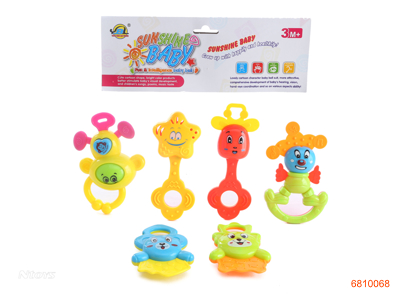 BABY RATTLE 6PCS