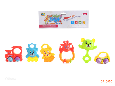 BABY RATTLE 6PCS