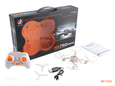 2.4G R/C FOUR-AXIS W/3.7V BATTERIES IN BODY/CHARGER W/O 6AA BATTERIES IN CONTROLLER