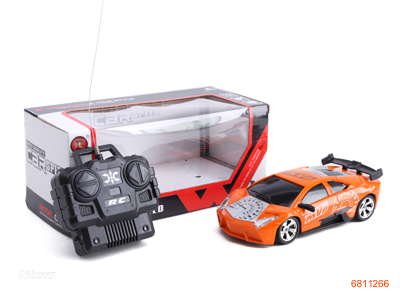 1:24 4CHANNEL R/C CAR W/O 3AA BATTERIES IN CAR,2AA BATTERIES IN CONTROLLER.2COLOUR