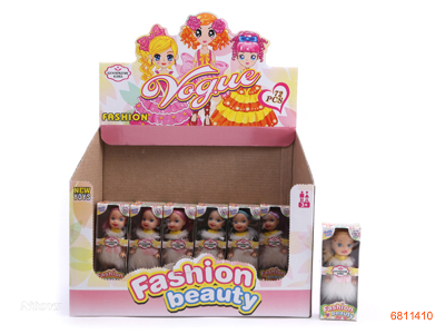 3''SOLID BODY FASHION DOLL 72PCS/BOX