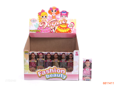 3''SOLID BODY FASHION DOLL 72PCS/BOX