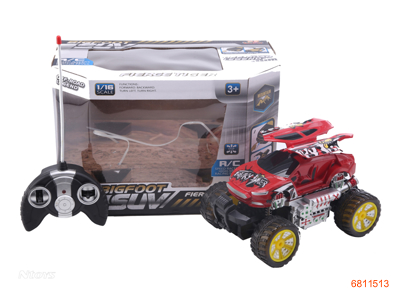 1:16 4CHANNEL R/C CAR W/LIGHT/MUSIC W/O 4AA BATTERIES IN CAR,2AA BATTERIES IN CONTROLLER