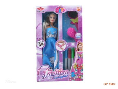 11''SOLID BODY FASHION DOLL SET