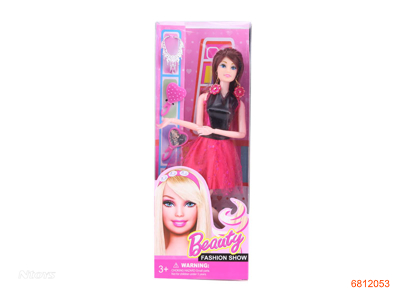 12''SOLID BODY FASHION DOLL SET