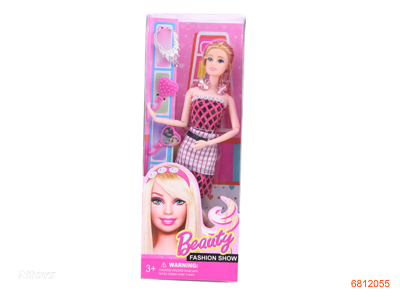 12''SOLID BODY FASHION DOLL SET