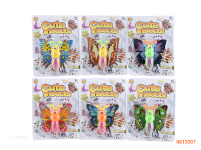 WIND UP BUTTERFLY 6ASTD 3COLOUR