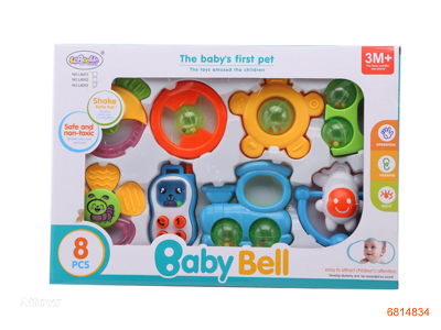 BABY RATTLE 8PCS