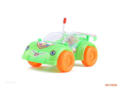 PULL LINE CAR W/LIGHT 3COLOUR