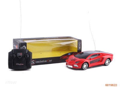 1:18 4CHANNELS R/C CAR W/LIGHT W/O 4AA BATTERIES IN CAR,2AA BATTERIES IN CONTROLLER 3COLOUR