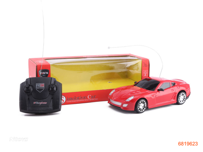 1:18 4CHANNELS R/C CAR W/LIGHT W/O 4AA BATTERIES IN CAR,2AA BATTERIES IN CONTROLLER 2COLOUR