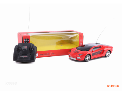 1:18 4CHANNELS R/C CAR W/LIGHT W/O 4AA BATTERIES IN CAR,2AA BATTERIES IN CONTROLLER 3COLOUR