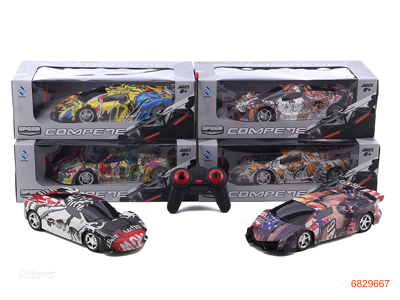 1:14 4CHANNELS R/C CAR W/O 3AA BATTERIES IN CAR,2AA BATTERIES IN CONTROLLER.2ASTD 6COLOURS