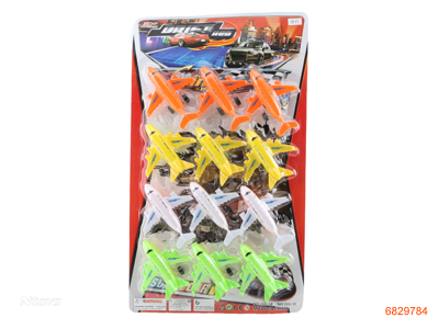 FREE WHEEL PLANE 12PCS 2ASTD 4COLOUR