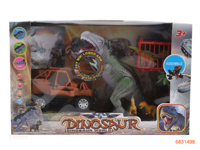 DINOSAUR SET, INCLUDE 2*AG13 BATTERIES