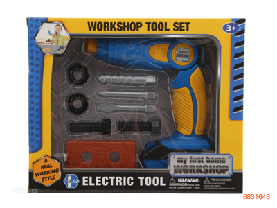 TOOL SET.W/LIGHT 9PCS W/O 2*AA BATTERIES