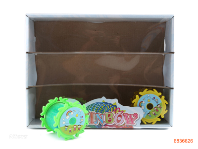 RAINBOW RINGS W/PROJECTION/LIGHT/BUTTON BATTERIES 12PCS/DISPLAY BOX
