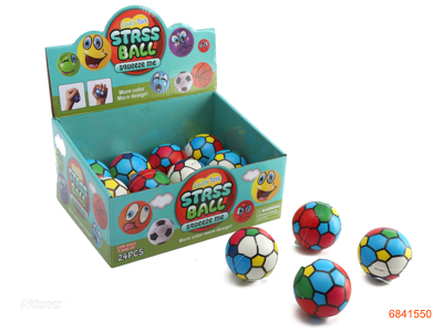 6.3CM PU BALLS 24PCS/DISPLAY BOX