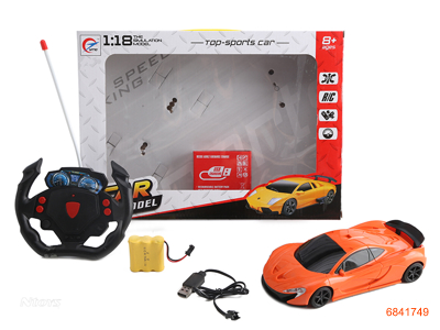 1;18 4CHANNELS R/C CAR W/3.6V BATTERIES IN CAR/USB W/O 2AA BATTERIES IN CONTROLLER 2COLOOUR