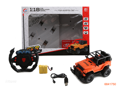 1;18 4CHANNELS R/C CAR W/3.6V BATTERIES IN CAR/USB W/O 2AA BATTERIES IN CONTROLLER 2COLOOUR