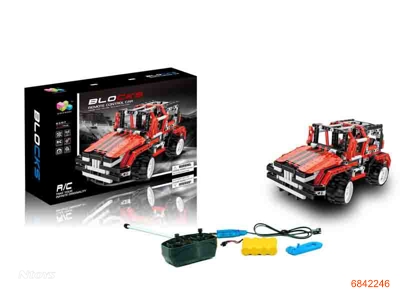 4CHANNELS R/C BLOCK CAR W/4.8V BATTERIES IN CAR/USB W/O 2AA BATTERIES IN CONTROLLER 438PCS